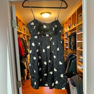 BETSEY JOHNSON bow heart silk dress